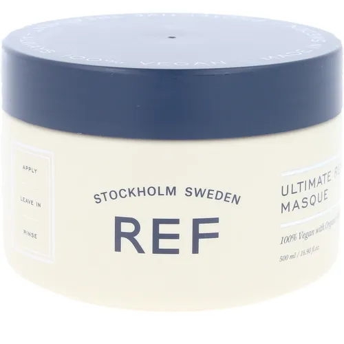 REF Ultimate Repair Masque 500 ml - Nährende Haarmaske für strapaziertes Haar, 500 ml - revitalisiert und repariert für gesund aussehendes Haar.