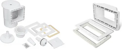 Einbauskimmer Breitmaul - Effizienter Oberflächenskimmer für Stahlwandpools, einfache Montage und extra breite Saugöffnung für optimale Reinigung.