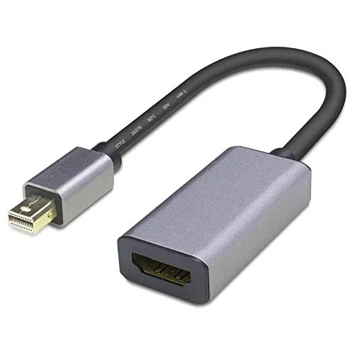 Orbsmart Mini DisplayPort 1.2a auf HDMI 2.0 Adapter - 4K@60Hz (Ultra-HD) & 3D aktiver Adapter | Thunderbolt Mini DP 1.2a to HDMI 2.0 | Signalwander | Kabel | Stecker