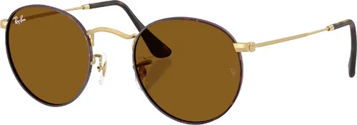 Ray-Ban ROUND METAL RB3447 Havanna auf Gold / braun S