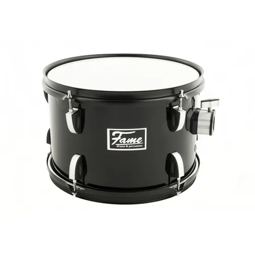 FAME First Step Tom 12''x8'' Piano Black - Tom Tom - Mounted Tom, hochwertiger Klang und stilvolles Design in Piano Black, ideal für Einsteiger und Musiker auf der Suche nach einem vielseitigen Drumset.