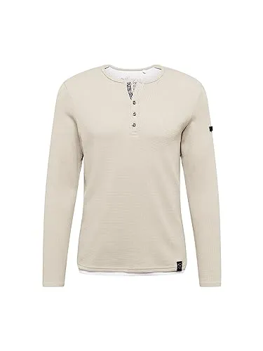 KEY LARGO Herren Sandro Button Pullover, Dove Grey von KEY LARGO
