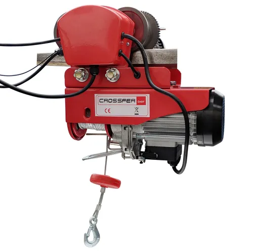 Laufkatze mit Seilwinde 230V elektrisch CROSSFER 800 kg Seilzug mit Fahrwerk NEU
