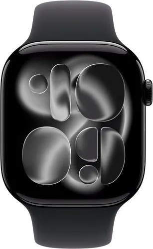 Apple Watch Series 11 46 mm Schwarz Sportarmband M/L in schwarz von Apple