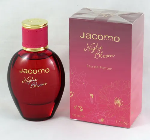Jacomo Night Bloom Eau de Parfum für Damen 50 ml - Eau de Parfum für Damen mit sinnlichem, blumigen Duft und fruchtigen Noten. Ideal für besondere Anlässe und um im Rampenlicht zu stehen.