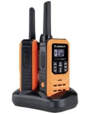 Albrecht Funkgerät Tectalk Float 2 - Lizenzfrei, Wasserfest, 10km Reichweite - Funkgeräte für Wasserabenteuer, schwimmfähig und mit SOS-Funktion. Ideal für Schifffahrt und Outdoor-Aktivitäten. Inklusive Zubehör und 10km Reichweite im Freien.