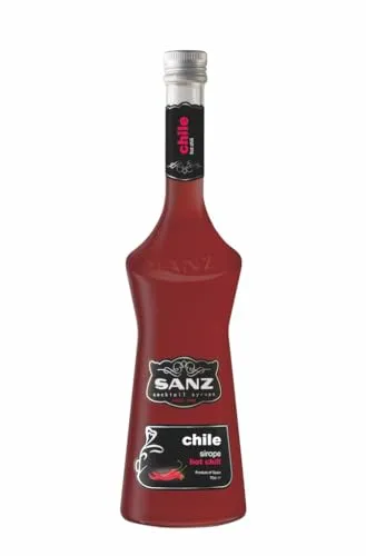 Sanz Chili-Sirup, roter Cocktail-Sirup, alkoholfrei, 0,7 L