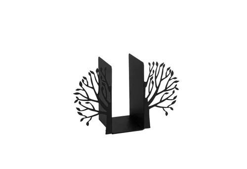 Metall Buchstütze für Zuhause – 44 cm x 14 cm x 22 cm - Schwarze Metall Buchstütze aus robustem Material für eine stilvolle und praktische Bücherorganisation. Ideal für jedes Zuhause.