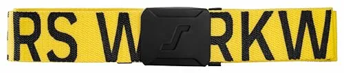 Snickers Workwear Unisex Cinturon Con Logo Amarillo-Negro Talla Unica Gürtel, Nicht anwenden, No aplica