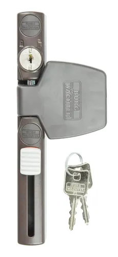 Burg-Wächter Fenstersicherung Winsafe WS 33 Graubraun - Fenstersicherung mit robustem Zink-Druckguss, VdS-geprüft und einfach zu montieren. Hoher Einbruchschutz und visuelle Verriegelungsanzeige für mehr Sicherheit.