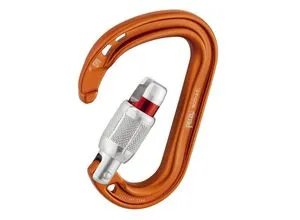 Petzl Rocha Screw Lock - Karabiner in orange von Petzl