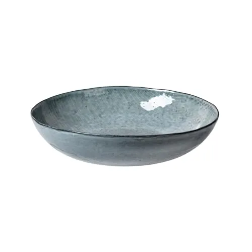 broste Copenhagen Salat Schale Nordic SEA 34,5x7,5cm - Elegante Salatschüssel aus Steinzeug, robust und vielseitig einsetzbar – perfekt für stilvolle Tischdekoration.