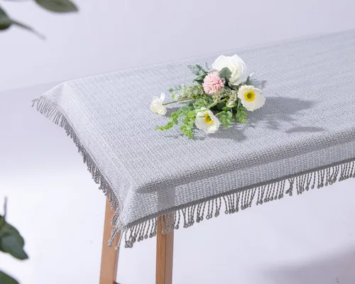 texpot Gartentischdecke Gartentischdecke mit Fransen - wetterfest - geschäumt - rutschfest (1-tlg), mit Fransen