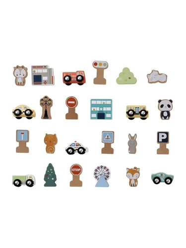 vertbaudet Adventskalender Kinder Adventskalender mit Spielzeug aus Holz FSC®