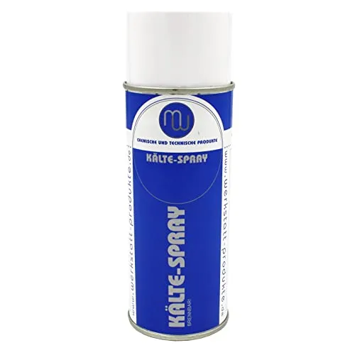 MW Kältespray - Eisspray Kühlspray 400ml - Kühlflüssigkeit für Zerspanungswerkzeuge, ideal zur Schrumpfung von Metallen und sofortigen Abkühlung bis -45°C, verhindert Hitzeschäden beim Löten.