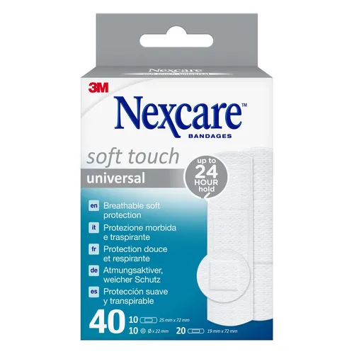 Nexcare® Soft Touch Universal Pflastersortiment, weiß N0540ASNEW
