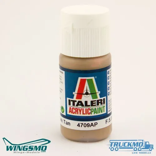 Italeri Acrylfarbe Dunkelbraun Tan matt 20ml 4709