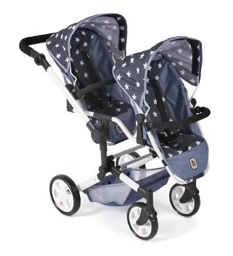 Bayer Chic 2000® Puppenwagen Linus Duo – Sternchen Navy