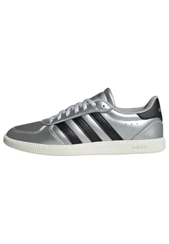 adidas Sportswear BREAKNET SLEEK Sneaker grau 41 1/3 EU - Sportliche Sneaker in Matte Silver, ideal für Laufen. Fällt klein aus, bitte eine Größe größer bestellen. Hochwertiges Synthetik-Obermaterial und rutschfeste Gummisohle für optimalen Komfort.