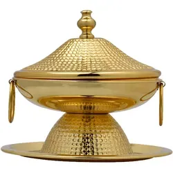 Orientalische Deko Zuckerdose Tischdeko Dose Bonboniere Kahina Gold