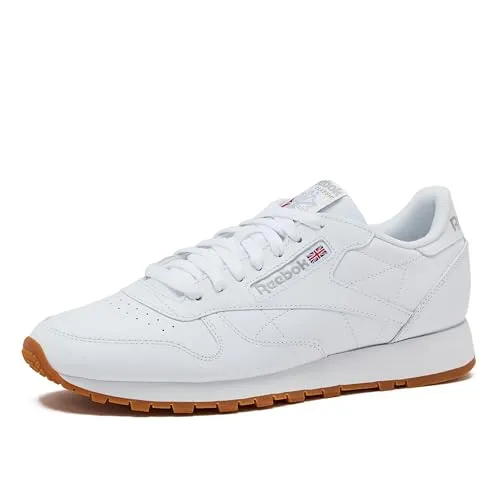 Reebok Unisex Erwachsene Sneaker Low Leather - Herren-Sneaker mit schnürbarem Design, Textilfutter und abriebfester Gummiaußensohle für optimale Traktion und Komfort.