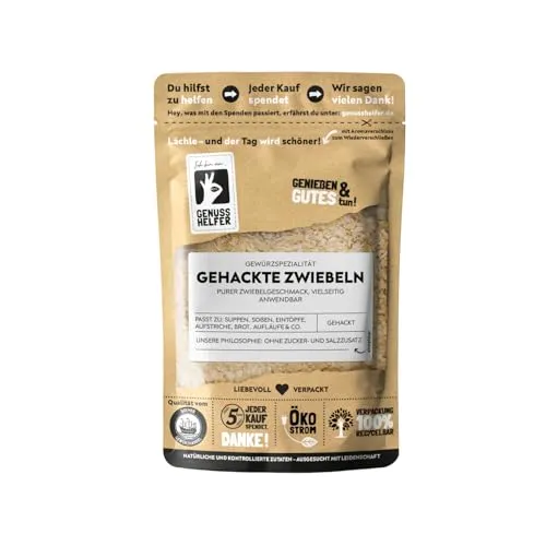 Bremer Gewürzhandel gehackte Zwiebeln, getrocknete Zwiebeln zum Kochen, 80g