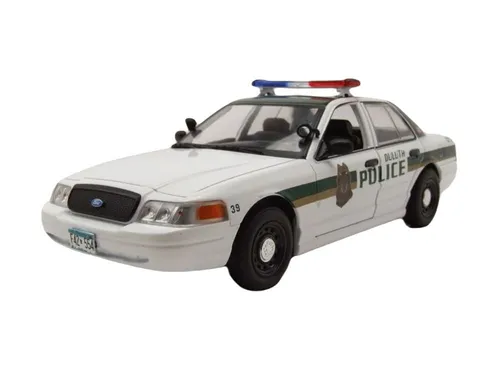 GREENLIGHT Collectibles Ford Crown Victoria 2006 Police Interceptor - Modellauto im Maßstab 1:24, detailgetreu aus Die-Cast gefertigt, perfekte Nachbildung des ikonischen Fahrzeugs aus der Fargo TV-Serie.