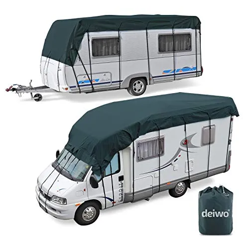 Produktbild Wohnwagen & Wohnmobil Schutzdach 7x3m – Wintertauglich in Midnight Olive