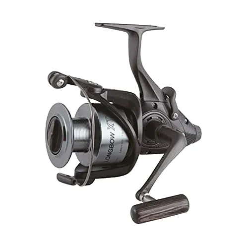 Okuma Longbow XT Baitfeeder 640 – Freilaufrolle für vielseitiges Angeln - Angelrollen mit Freilaufsystem, ideal für verschiedene Angelmethoden. Mit 5 + 1BB Lagersystem für sanften Lauf und korrosionsbeständigem Graphitkörper für Langlebigkeit.