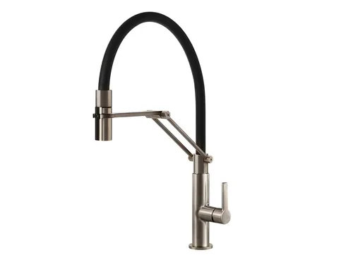 Systemceram OFFEO PRO Edelstahlfinish Hochdruckarmatur von systemceram