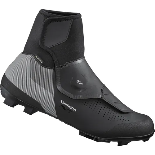 Shimano MW702 Winter MTB Schuhe 38 Schwarz - Veloschuhe für kalte Tage, mit isolierender und wasserdichter Konstruktion für optimalen Komfort und Schutz bei winterlichen Bedingungen.