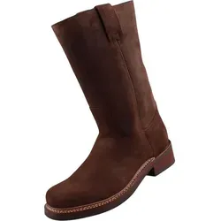 Sendra Boots Herren Stiefel 3162 Dunkelbraun - Braun - 46 - Hochwertige Herren Stiefel aus Rauleder, ideal für jeden Anlass. Die rahmengenähte Ledersohle sorgt für Langlebigkeit und Komfort. Schafthöhe 29 cm, Absatz 4 cm – perfekte Kombination aus Stil und Funktion.
