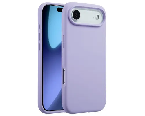 Accezz Backcover Accezz Liquid Silikoncase mit MagSafe Apple iPhone Air - Violett