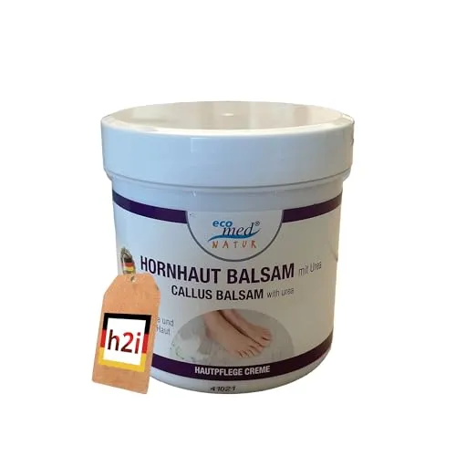 h2i Hornhaut Balsam | 1 x 250 ml | Anti Hornhaut & sanfte Fußpflege | reduziert Hornhaut und Schwielen sanft & effektiv |