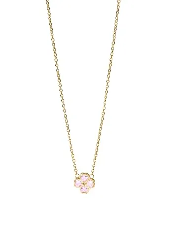 Purelei® Cuore Rosé Kette – Verstellbare Edelstahlkette mit Kleeblatt-Anhänger - Wasserfeste Edelstahlkette mit einem eleganten Kleeblatt-Anhänger. Verstellbare Länge von 40 + 5 cm für individuellen Tragekomfort. Perfekt für jeden Anlass, ob Alltag oder besondere Momente.