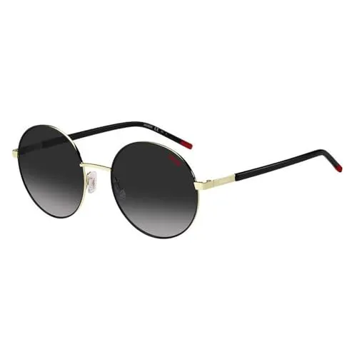 HUGO Damen HG 1237/S Sonnenbrille, Nero e oro, 55 von HUGO BOSS