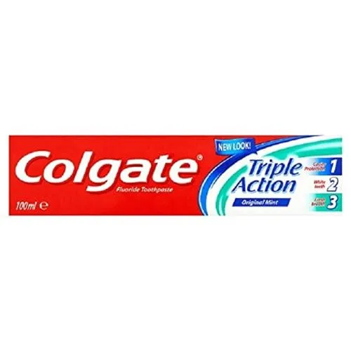 Colgate Triple action original-mint fluorid-zahnpasta 12 x 100ml