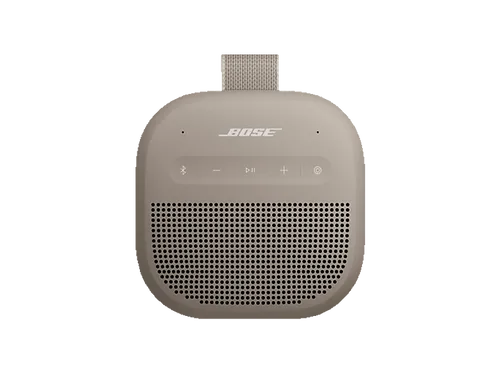 BOSE SoundLink Micro (2. Gen.) Bluetooth Lautsprecher, Sandstein - Bluetooth-Lautsprecher mit erstaunlichem Sound und bis zu 12 Stunden Akkulaufzeit. Kompakt, wasserdicht und ideal für unterwegs – genießen Sie Musik überall!
