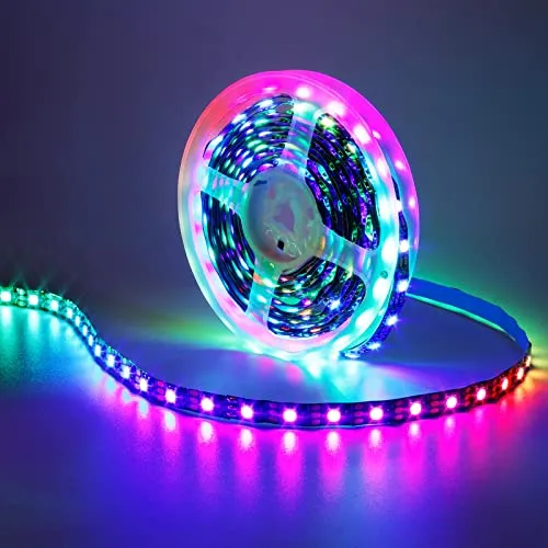 GOMING 5V WS2812B Adressierbar LED Streifen 5M LED Strip 300LEDs Traumfarbe