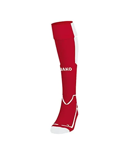 JAKO Unisex Stutzenstrumpf Lazio, Chilirot/Weiß, 39-42