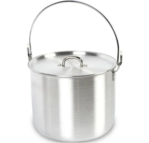 AceCamp Leichter 4L Outdoor-Kochtopf aus Aluminium - Robuster und leichtgewichtiger Camping-Kochtopf mit 4 Litern Fassungsvermögen, ideal für Outdoor-Abenteuer. Hitzebeständig und einfach zu transportieren.
