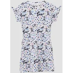 s.Oliver Minikleid Kleid Kurzes Kleid mit All-over-Print und Raffung bunt S (134)