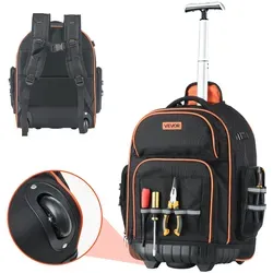 VEVOR Werkzeugrucksack mit Rollen