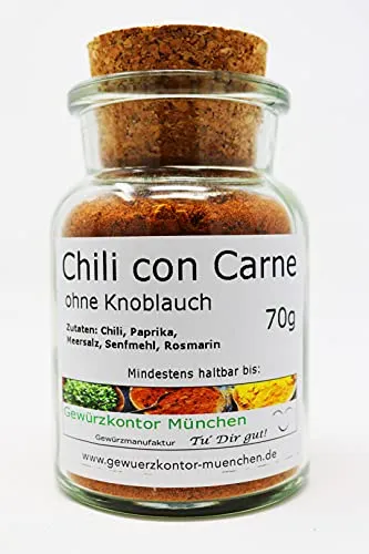 Chili con Carne ohne Knoblauch 70g im Glas Gewürzkontor München