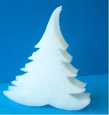 Winter-deko Winterdeko SCHNEETANNE 41cm aus 4cm Formwatte