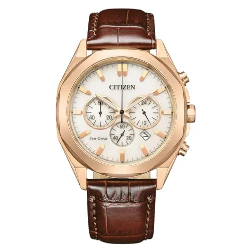 CITIZEN Herren Analog Quarz Uhr CA4593-15A - Armbanduhren für Herren mit Eco Drive Chronograph, umweltfreundlich und präzise Zeitmessung