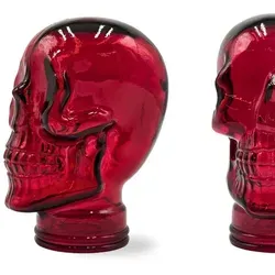 Design Delights Kopfhörerständer, Rot, Glas, 19x26x19 cm, Dekoration, Skulpturen & Dekoobjekte, Skulpturen