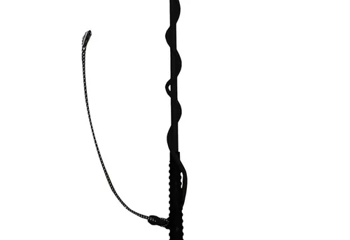 EQuest Longierpeitsche 200 cm, schwarz - Reit- & Pferdebedarf, rutschfester ergonomischer Griff und langlebiges Fiberglas für optimale Handhabung bei der Boden- und Longenarbeit.