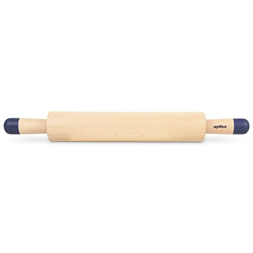 Zyliss E980212 Nudelhol, 47 cm, Holz/Silikon, Rollkuchen/Pizza/Backen/Teig/Mischungen, verantwortungsvoll angebautes Holz, Gewicht sorgt für gleichmäßiges Rollen