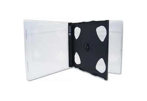 Sauerwald CD-Hülle 5x 3er 3fach DVD CD Hüllen jewelcase